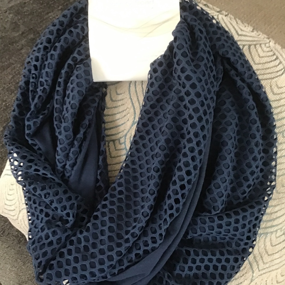 Navy Infinity Scarf NWT